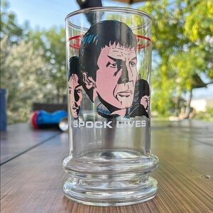 Vintage “Spock Lives” Taco Bell Glass Tumbler (1984)